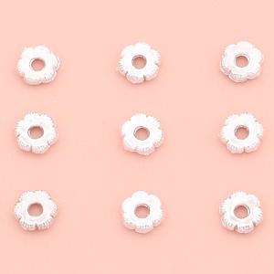 150개 미니 광택 스페이서 비즈, 장식 비즈 5.5Cm 루스 실버 스페이서 비즈 작은 구멍 비즈 파티션 비즈 펜던트 비즈 비즈 스페이서 수제 비즈 공예 패션 팔찌, 목걸이, 귀걸이, 발찌
