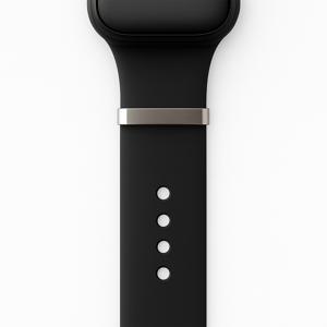 Apple Watch 밴드용 1개 맞춤 각인 메탈 버클, 개인 이름 스테인리스 스틸 걸쇠 (실버/골드 색상), 조절 가능한 시계 스트랩 액세서리, 커플, 친구, 신학기 & 추수감사절을 위한 특별한 선물