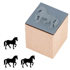 1개 나무 스탬프 고무 포함 공예 카드 스크랩북 용품 말 25~25.5x25~25.5x32mm 나무 도장 없음 없음