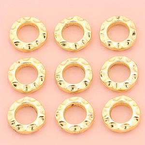 60개 골든 웨이브 스페이서 비즈, 스페이서 조각, 장식 비즈, 8mm 스페이서 비즈, 아연 합금 납작한 원형 비즈, 파티션 비즈, 펜던트 비즈, 비즈 스페이서 조각, 핸드메이드 비딩, 패셔너블 팔찌, 목걸이, 귀걸이, 발찌