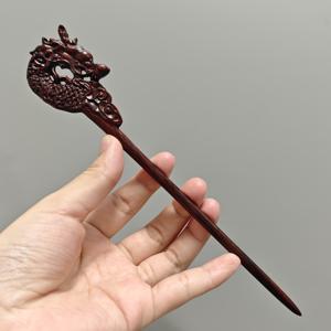 1개 우아한 빈티지 별자리 용 머리핀 - 정교한 조각 디테일이 있는 수제 나무 헤어 스틱 - 여성, 헤어 액세서리 애호가, 스타일링 애호가를 위한 완벽한 선물, 헤어 스타일링 액세서리 | 우아한 머리핀 | 정교한 장인 정신
