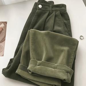 HMY 게으른 스타일 드레이피 캐주얼 바지, 여성 캐주얼 팬츠