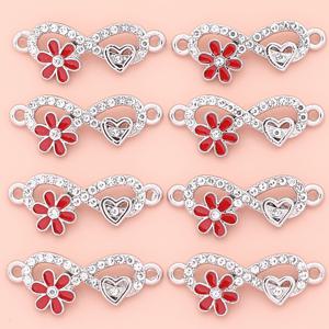 9개 팔잎꽃 커넥터 펜던트, 루즈 스페이서 비즈, 오일드립 펜던트, 핸드 피어싱 비즈 액세서리, 귀걸이 액세서리, DIY 목걸이, 팔찌, 키체인 제작용 액세서리, 머리 땋기 공예용 액세서리, 주얼리 제작용 액세서리