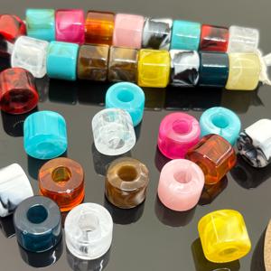 15x11mm/19개 대구경 아크릴 구슬, 멀티 컬러 혼합, DIY 공예 용품, 공예 재료, 실내 장식, 미술, 의류 장식 액세서리, 목걸이, 팔찌, 귀걸이 등을 위한 핸드메이드 구슬 부품, 폰참, 키체인, 가방 펜던트 액세서리