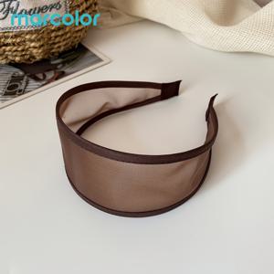 Marcolor 여성용 패션 메쉬 헤어밴드 1개, 고급스럽고 가벼운 럭셔리, 넓은 챙 헤어밴드, 다용도, 통기성, 스타일리시, 통근에 적합, 헤어 액세서리