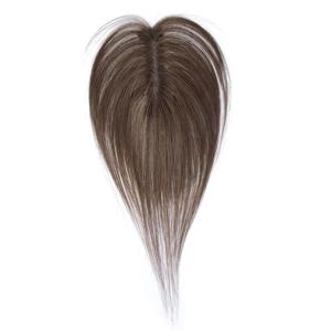 Real Human Hair Topper for Women Suitable for Light Beiges - Breathable Middle Part Bangs Hairpie with F Volume Patch, Hair Extensions to Cover Gray Hair, Lightweight Topper for Daily Wear &