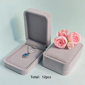 12개 럭셔리 주얼리 보관함, 고급 벨벳 선물 상자, 목걸이 보관함, 펜던트 선물 상자, 주얼리 보관, 배지, 기념 주화, 브로치, 정교한 소형 선물 보관 및 디스플레이, 소매점, 부티크에 적합