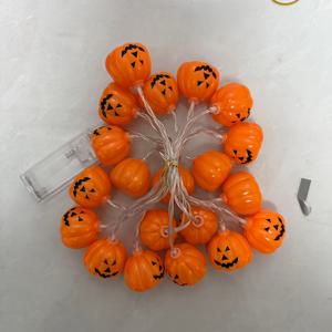 1개 10/20LED 배터리 작동 원형 호박 장식 실내 스트링 조명, 플라스틱 재질, 배터리 전원 (배터리 미포함), 실내 휴일, 할로윈 테마 파티 장식, 공포 요소에 적합, 할로윈 선물로 완벽한 파트너