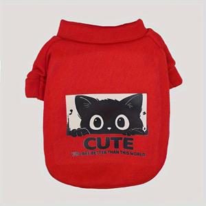 적합한 후드 스웨터 귀여운 만화 새끼 고양이 패셔너블 방한 슈퍼 두꺼운 슈퍼 귀여운 곰 애완 동물 고양이 개 유니버설 멋진 의류