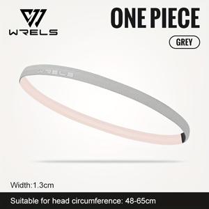 2개 세트 WRELS 남성 스포츠 헤드밴드, 땀받이, 미끄럼 방지 실리콘 코팅, 강한 탄력성, 편안한 폴리에스터 원단, 단색, 달리기, 피트니스, 요가, 자전거 타기, 축구용