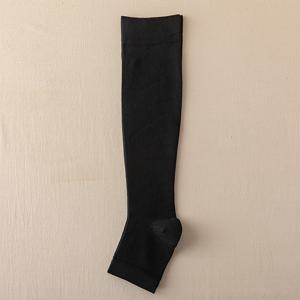간호사용 압박 종아리 길이 스타킹 1켤레, 앞打开式 허벅지 높이 양말, 남녀공용 수면 압박 스타킹, 장시간 서 있어야 하는 직업에 적합