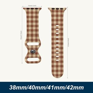 시리즈 1/2/3 4/5/6/7/SE용 실리콘 시계 스트랩 38/40/41/42mm 패셔너블한 프린트 창의적인 새로운 스타일 간편한 설치 부드럽고 통기성 좋은 완벽한 선물 편안한 착용감