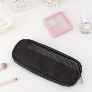 가벼운 메쉬 메이크업 브러쉬 보관 가방, 간편한 여성용 파우치, 튼튼한 여행용 세면도구 가방, 대용량 통기성 칫솔 홀더, 실용적인 문구품 필통, 다기능 메이크업 브러쉬 및 립스틱 보관 가방
