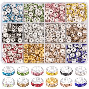 420+ 8mm 라운드 구슬 - 12가지 색상 광택 아크릴 루즈 비즈, 수공예품, 목걸이, 팔찌, 귀걸이, 펜 장식용, 비즈 공예, 창의적인 디자이너에게 필수, DIY 주얼리 액세서리