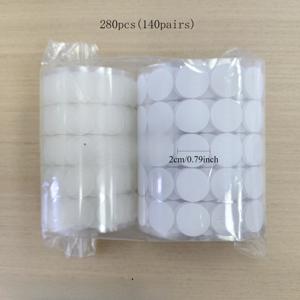 280개 (140개) 직경 20mm 흰색, 검은색, 투명 양면 접착 테이프, 공예, 학교 프로젝트, 가정 및 사무실 사용에 매우 적합