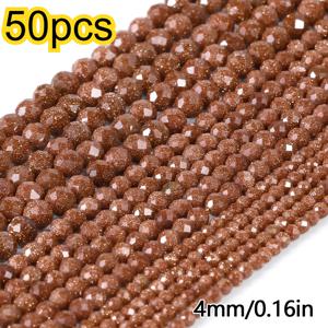 4mm 반짝이는 금색 사암 조각 얼굴 구멍 라운드 비즈 루즈 비즈, 비즈 & 비즈 모음, 주얼리 제작, 팔찌, 목걸이, 홈 공예 추가, 수제 주얼리, 균일한 모양, 정교한 장인 정신에 적합