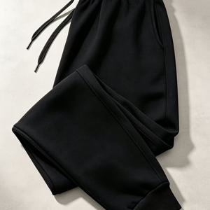남성용 바지 | 남성 캐주얼 발목 집어넣는 스웨트팬츠, 탄성 드로스트링 허리 밴드, 내마모성 편안한 운동복 바지, 헬스장 출퇴근 다용도 남성 바지