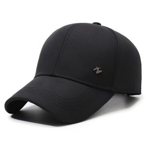 남성용 클래식 메탈 로고 야구 모자, 구조적인 하드브림 스타일리시 덕빌캡, 통기성 좋고 답답하지 않은, 봄, 가을, 사계절 일상 외출용 다용도 썬햇