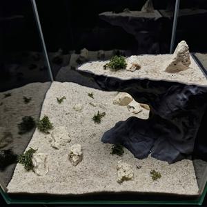 소형 수족관 관찰대 장식, 거북이 일광욕 플랫폼 테라스, 파충류 은신처 동굴, 고가 수조 조경 장식품