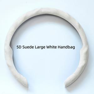 남녀 공용 범용 자동차 스티어링 휠 커버, 사계절용, PU 가죽 플립탑 디자인, 최대 38cm 스티어링 휠에 맞음