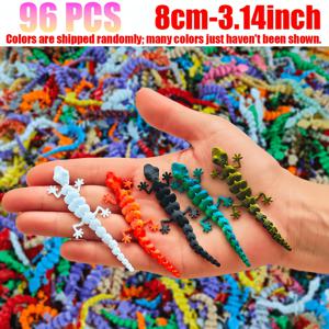 96개입, 48개입, 24개입, 8개입, 3D 프린팅 도구 도마뱀, 작은 도마뱀, 8cm/3.14인치, 랜덤 색상 배송, 가정 장식, 친구를 위한 크리스마스 선물로 적합