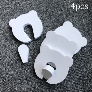 4개 세탁기 통풍구 각도 방지 브래킷, 귀여운 고양이 세탁기 문 막이, 손가락/발가락 삽입 방지 애완 동물 문 틈새 안전 도어 스토퍼