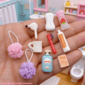미니어처 사실적인 액세서리 모델 세트 10개, 1:12 스케일 미니어처 욕실 장면 DIY 장식, 인형의 집 장식, 성인용 미니어처 조경 컬렉션, 창의적인 디스플레이, 수제 DIY 액세서리, 할로윈, 크리스마스, 부활절 및 휴일 분위기 연출용으로 적합