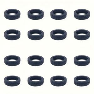 16개 실리콘 바퀴 커버 - 캐리어 및 사무실 의자용 소음 감소 충격 흡수 보호 커버, 캐리어용 여행 액세서리