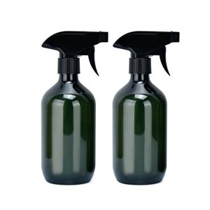 2개 10.14oz / 16.9oz 호박색 미세 미스트 스프레이 병, 조절식 노즐 포함, 헤어, 얼굴, 반려동물, 식물 관리, 알코올 소독, 가정 및 여행용 화장품 용기, 그린 스프레이 병
