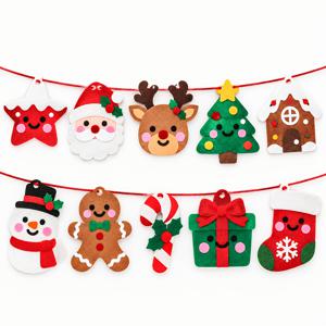 1 세트 짜장빵 남성 산타 reindeer 모양 배너, 크리스마스 트리 짜장빵 하우스 크리스마스 스타킹 사탕, 크리스마스 파티 배경 장식 배너
