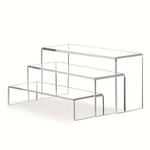 3개/세트 아크릴 진열대 세트 - 모델, 피규어, 화장품, 주얼리, 수집품, 향수, DIY 공예품용 다기능 수납 및 진열대 - 투명 소재 고급형 탁상용 진열대, 높이 조절 가능한 넓은 디자인, 스탠딩 선반