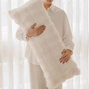 버블 래빗 베개 커버 1개, 밀크 화이트, 부드러운 뉴트럴 장식용 베개, 소파, 침실, 결혼 선물, 커플 집, 사진 소품용으로 적합
