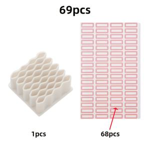 69개 세트 구성품: 1개 보관 상자 + 68개 필기 가능한 라벨 스티커, 심플 스타일 연고 보관 상자, 다층 수직 보관 선반, 튼튼하고 내구성 있는 라벨이 부착된 칸막이, 공간 절약형, 약품 및 화장품 보관용, 가정, 사무실, 병원, 약국에 적합, 크리스마스 선물, 어머니의 날 선물, 간단한 조립 필요, 의료용 보관 필수품