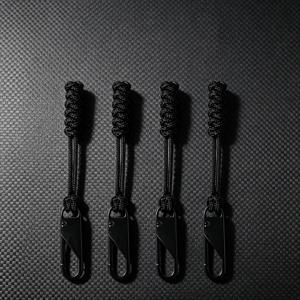 4개입 직조 지퍼 풀 교체 태그, 분리형 로프 지퍼 확장 풀 탭, 멀티 컬러 지퍼 풀러 코드, 여행 가방, 수트케이스, 백팩, 재킷, 코트, 지갑 및 아웃도어 가방용 강력 지퍼 고정 장치