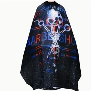 대형 성인용 헤어컷 망토, 전문가용 헤어컷 망토, 조절 가능한 탄성 목선이 있는 헤어컷 망토, 헤어컷 액세서리