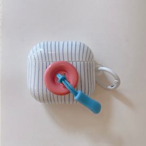 에어팟 프로 3, 에어팟 프로 2 케이스, 에어팟 4, 에어팟 5, 에어팟 3 개별 케이스에 적합한 한국 스타일 버튼 (화이트 링 포함), 에어팟 프로 케이스, 애플 에어팟용 귀여운 케이스, 에어팟 4 개별 케이스, 에어팟 5 개별 케이스, 에어팟 3 개별 케이스 1/2세대 여성용 이어폰 쉘 보호 케이스