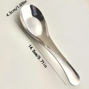 1/2/3/8개 스테인리스 스틸 스푼, 깔끔한 주방용품, 인싸템 고급스러운 디자인, 긴 손잡이 두꺼운 디자인, 가정용 국자