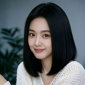 여성용 우아한 블랙 센터 파트 14인치 가발, 룩, 내열성 합성 가발, 데일리 출퇴근, 뮤직 페스티벌, 코스프레에 적합, 가볍고 통기성 좋은 내부 메시 소프트 스킨 기술, 모든 여성에게 적합