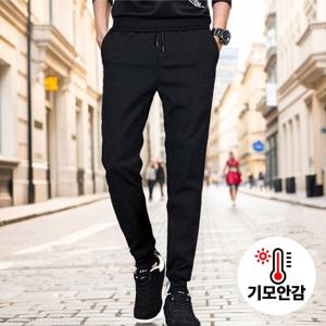 [텐제로] 겨울 남성 웜업기모 무지 밴딩바지 일자핏/조거 선택 트레이닝팬츠 Bon-2570