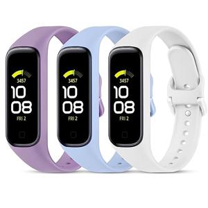 삼성 갤럭시 피트 2용 교체 밴드, 남녀 모두에게 적합, 삼성 갤럭시 피트 2 SM-R220과 호환되는 실리콘 스포츠 밴드 3개 팩 포함