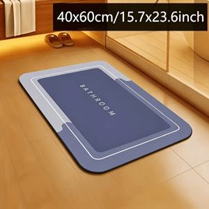 심플 규조토 욕실 문 미끄럼 방지 바닥 매트, 가정용 주방 패드, 욕실 흡수성 속건성 발 매트, 현관 매트
