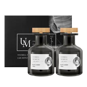 150ml+150ml 유멜 고급 차량용 디퓨저 우드스틱 방향제 자동차 디퓨져