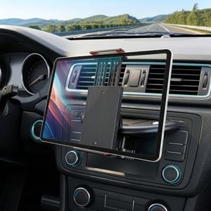 차량용 CD 슬롯 휴대폰 거치대, 휴대폰 및 태블릿용 범용 차량 마운트, 360° 회전 조절 가능 쿠션 그립, 내비게이션 및 핸즈프리 운전을 위한 안전한 CD 플레이어 마운트, 아이폰 듀오, 아이폰 프로 맥스용 휴대폰 스탠드