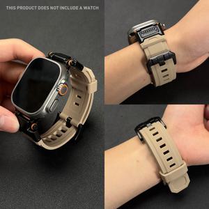 아로마 스트랩 아이워치 울트라 2/울트라 스트랩 49mm 46mm 45mm 44mm 42mm 남성용 호환, FRG F1 시리즈 튼튼하고 통기성 좋은 스트랩, 향기 나는 메탈 커넥터 포함, 아이워치 시리즈 10 6 5 4 3 SE SE에 적합