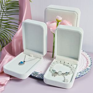 벨벳 팔찌 상자 3개 세트, 패셔너블한 주얼리 보관함, 견고하고 내구성 있는 선물 상자, 목걸이, 반지, 팔찌, 팔찌 상자, 메달 진열장용, 휴대용 주얼리 정리함, 결혼식, 결혼 기념일, 밸런타인데이, 어머니의 날, 기념일용 (주얼리 미포함)