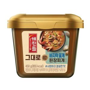 해찬들 그대로 끓여먹는된장찌개(시원한 바지락과 게)