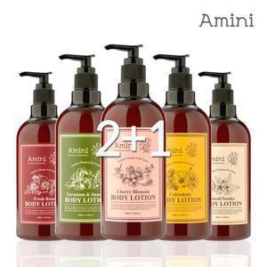 [2+1/리얼꽃향기］아미니 플라워테라피 바디로션 500ml