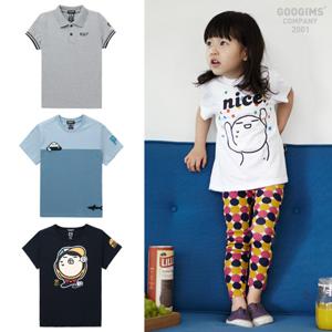 구김스 키즈 티셔츠 1+1/여름준비 아동 캐릭터 티셔츠