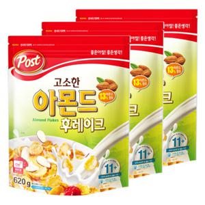 포스트 고소한 아몬드 후레이크 620g x3개