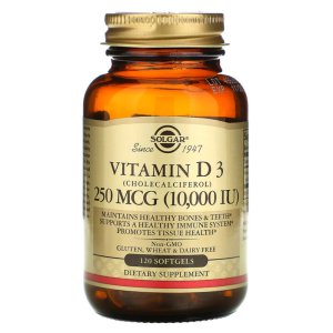 솔가 비타민 D3 디 D 10000IU 콜레칼시페롤 120정